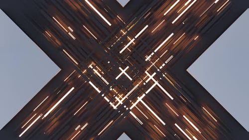 Futuristic Intersecting Glowing Lines Abstract Background