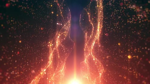 Fire Wall Particle Lights