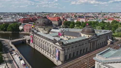 Aerial view of Bode Museum , Berlin , Germany