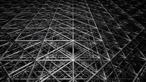 Circle Movement On Silver Blurred Grate Background Vj Loop In 4K