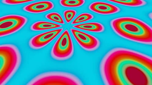 Points lumineux multicolores à diffusion abstraite