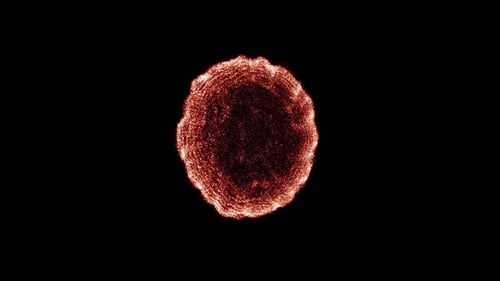 Dynamic Abstract Particle Burst Reveal Effect