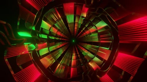 Trippy Scifi Visuals with Multicolor Psychedelic Hypnotic Elements and Surreal Effects in a Hypnotic