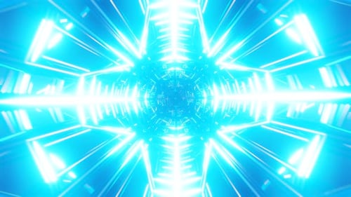 Sich entwickelnde geometrische Muster mit abstrakten Blitzlichtern in einer nahtlosen Schleife