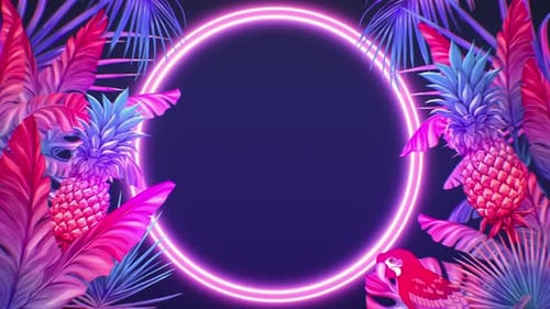 Tropical Forest Frame Background Scene Video