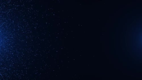 Abstract Blue Particle Dust Shimmering Loop Background