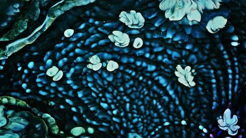 Formes de diffusion de peinture à l'encre abstraite 153