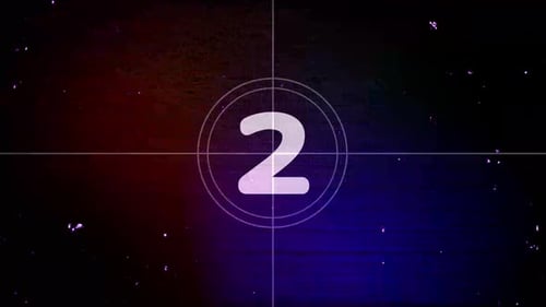 Vintage-Filmleader und Countdown-Animation aus alten Filmen. Vintage-Film Countdown 5 bis 0 Retro
Filmmusik