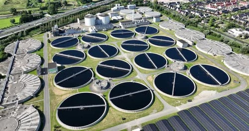 wastewater, sewage treatment plant, water purification, sludge processing and heat and energy genera