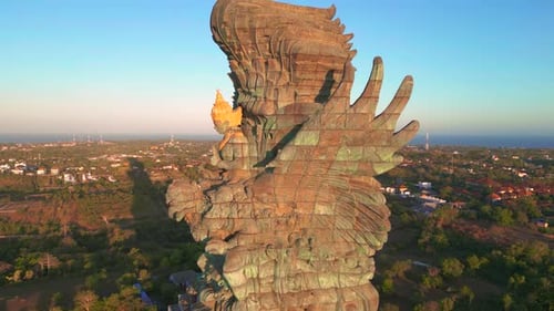 Amazing Sunset of Garuda Wisnu Kencana GWK Culture Park in South Kuta Bali Indonesia