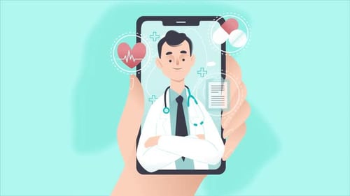 online medical consultation, doctor's office, health