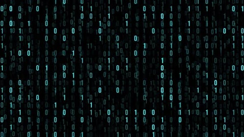 Binary Code Matrix Background Animation Loop
