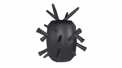Grenade 3d bomb object rotating loop