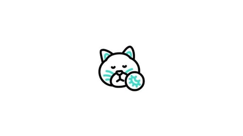 Animiertes Katzensymbol