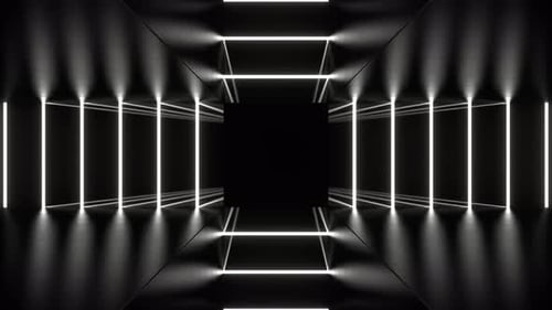 Weiße Linien bewegen sich in verschiedene Richtungen, Hintergrund VJ Loop in 4K