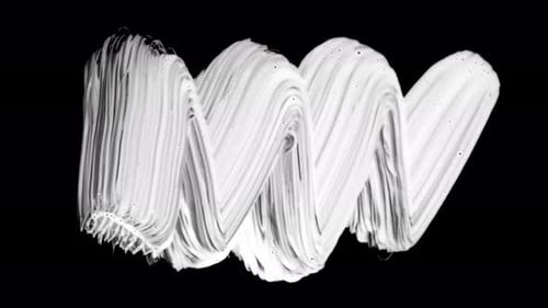 Paint Brush Strokes. Zig Zag Long Stroke