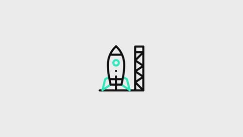 Spaceship Animated Icon