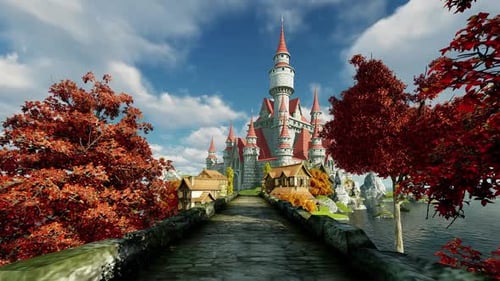 Royal castle on the island.