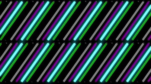 Animated Neon Geometric Diagonal Lines Pattern