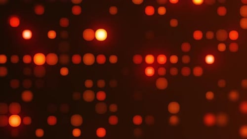 Abstract Geometric Shimmering Red Orange Lights Background