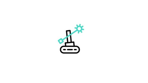 Bucket Wheel Excavator Animated Icon
