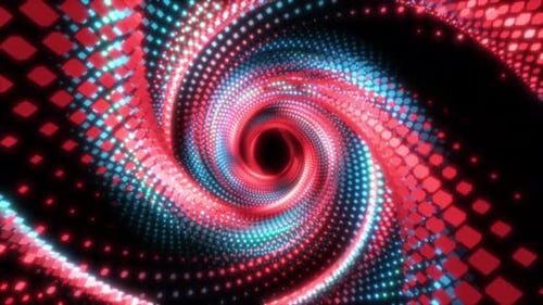Colorful Abstract Light Tunnel Animation in Motion Loop