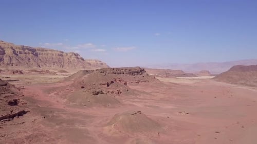 Dry desert landscape, Aerial view