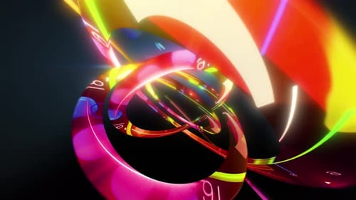 Dynamic Abstract Glowing Lines Colorful Background Animation
