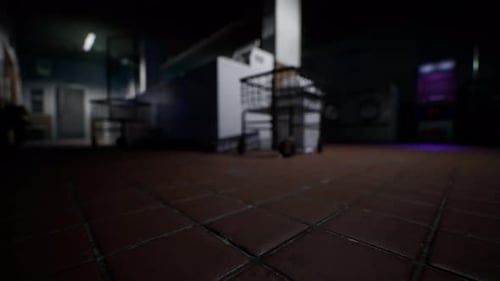 Dark Blurry Interior with Subtle Camera Shake