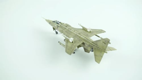 Jaguar Gr.1 Airplane Model With Rockets Attached Close Up.