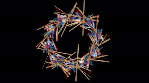 4K Shiny Festive Background 3D Rendering