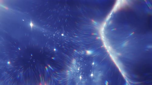 Blauer Lichtwellenschleife unter Wasser