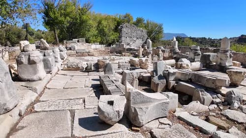Kaunos ancient city.