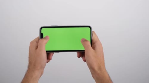 green screen with white background