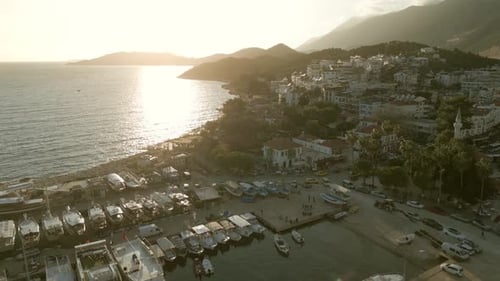 Town of Kas in Turkey at Sunset