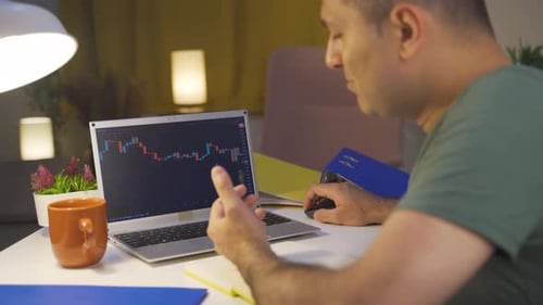 The man who lost money in the stock market is disappointed.