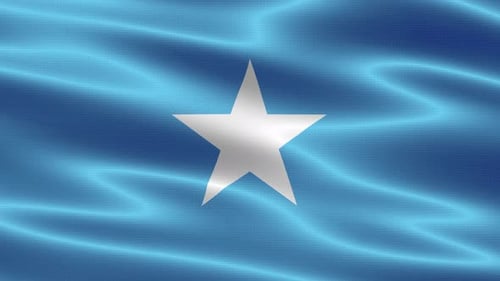 Realistic Waving Somalia Flag Loop for National Identity Projects