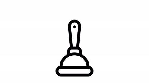 plunger line icon animation