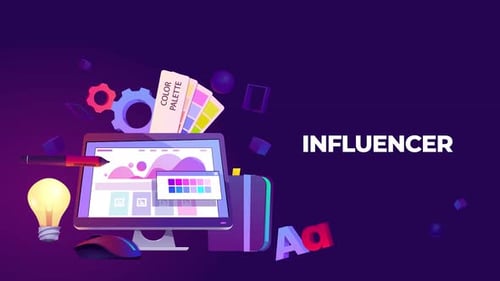 Influencer Vector BG