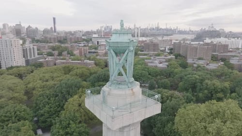 Aerial view of the Prison Ship Martyrs Monument