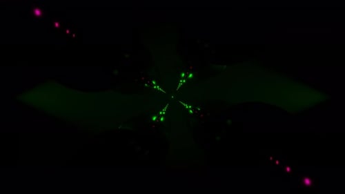 Hypnotic Neon Figures Throb in a Dynamic VJ Loop Display