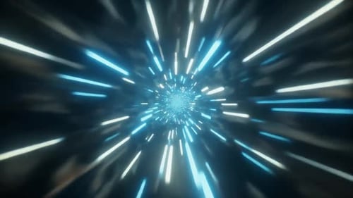 Abstrakter Sci Fi Warp Speed Light Streak Bewegungshintergrund