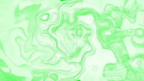 Abstract Fluid Green Lines Morphing Motion Background