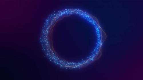 Abstract sphere with connecting dots and lines on interesting background. Sphere made of particles.