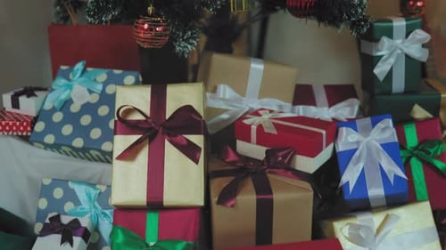 Gifts Under Decorated Christmas Tree
