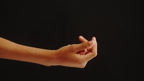 African American Man Making Snap with Fingers Closeup