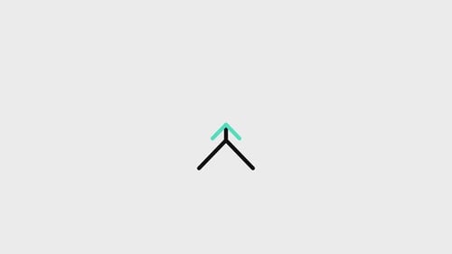 Minimalist Flat Design Arrow Up Reveal