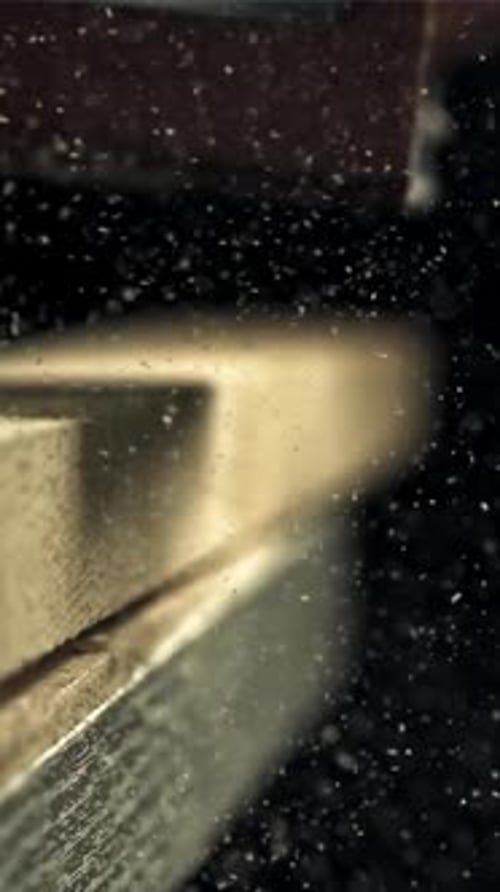 A Carpenter Sands a Wooden Plank Filmed on a Highspeed Camera at 1000 Fps
