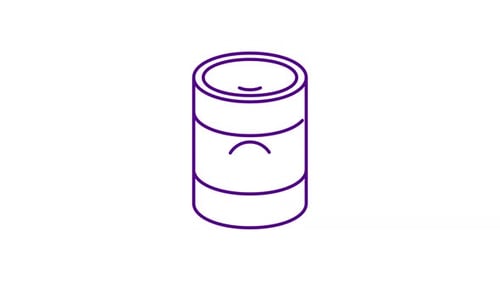 Animiertes Öltrommelsymbol