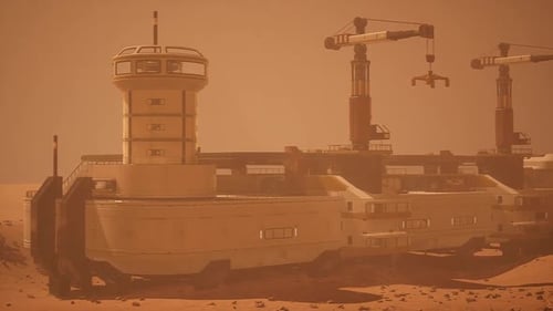 Mars Colony Habitat Designed for Sustainable Living and Exploration